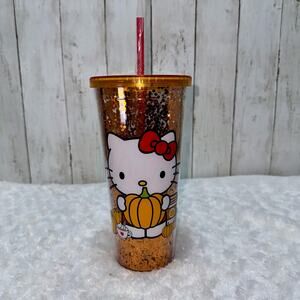 Hello kitty Halloween Plastic tumbler with glitter